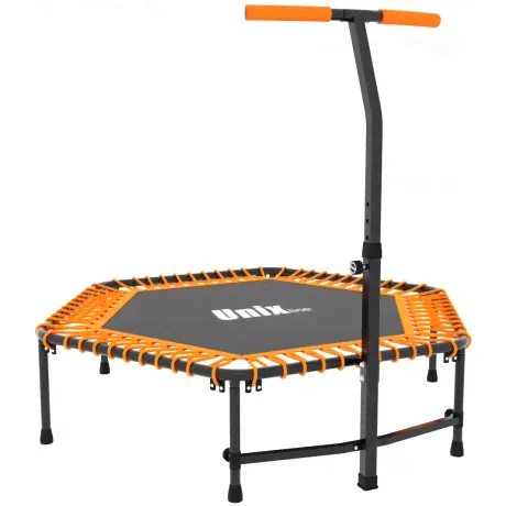Фитнес батут UNIX line FITNESS Orange (130 cm) для взрослых и детей