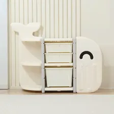 Стеллаж UNIX Kids Whale White (3 ящика)