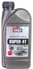 4605416, Масло UNIX 10/40 SUPER 4T SN/CI-4 полусинтетическое 1 л