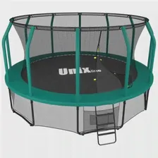 Каркасный батут Unix Line 16ft Supreme 488х488х269 см green